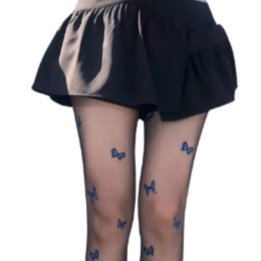Chic Sheer Butterfly-Patterned Tights - Picture 5 of 5